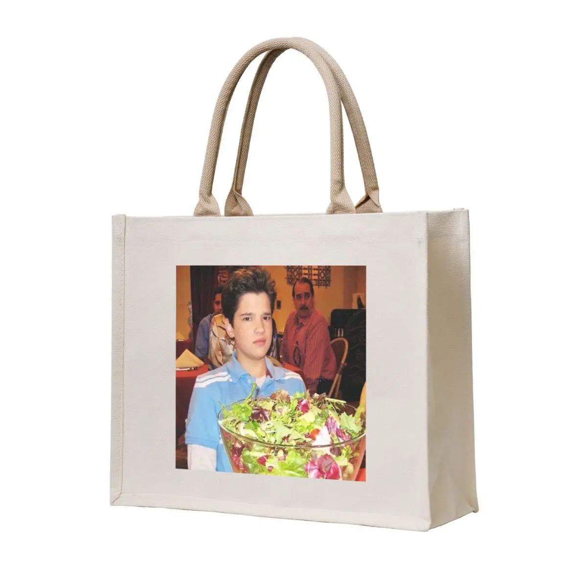 

freddie benson with a salad Tote Bag women bag custom canvas bag shopping trolley cute pouch