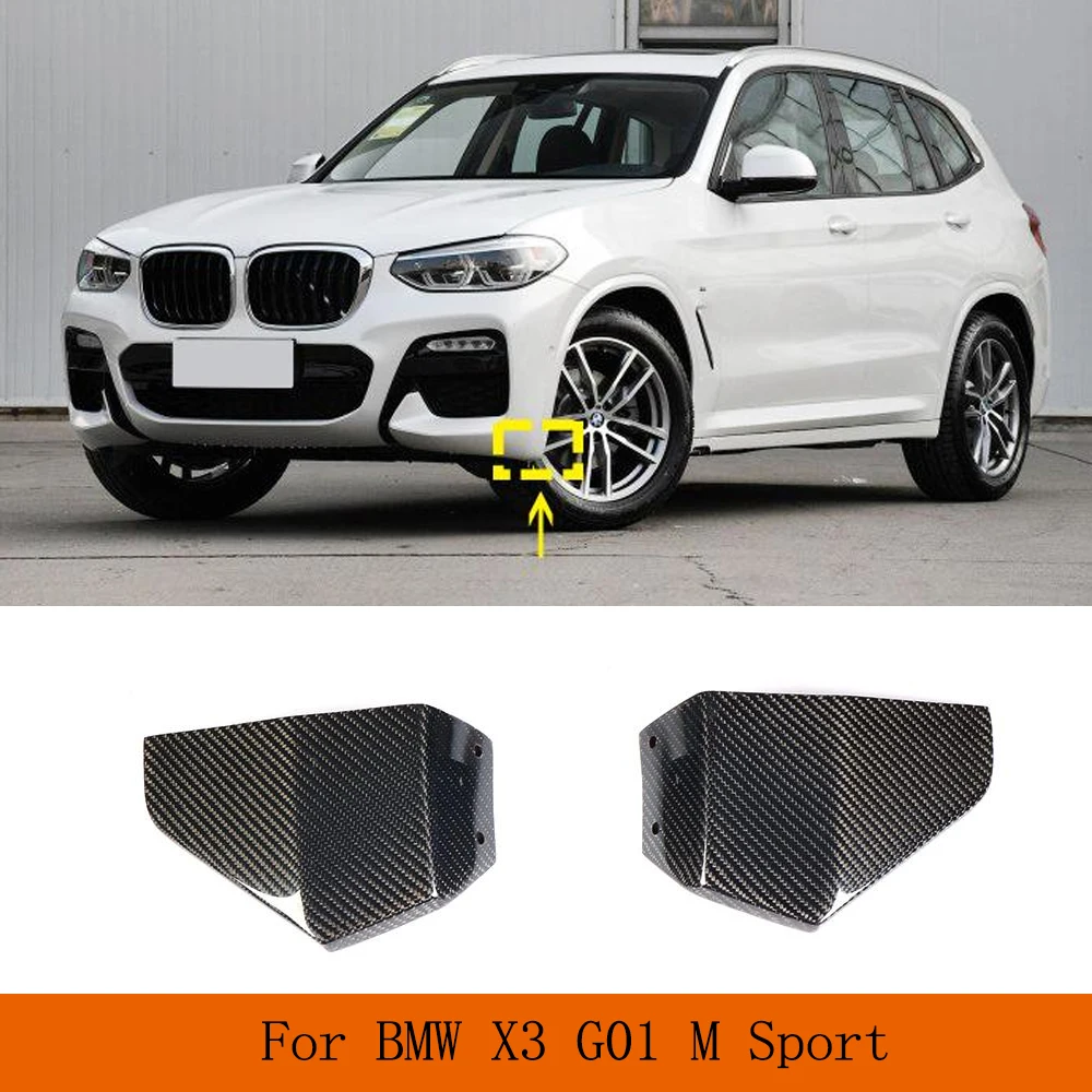 

Car Front Bumper Splitters for BMW X3 G01 M Sport 2017-2021 Carbon Fiber Car Body Kit Exterior Trim Canard Lip Splitter