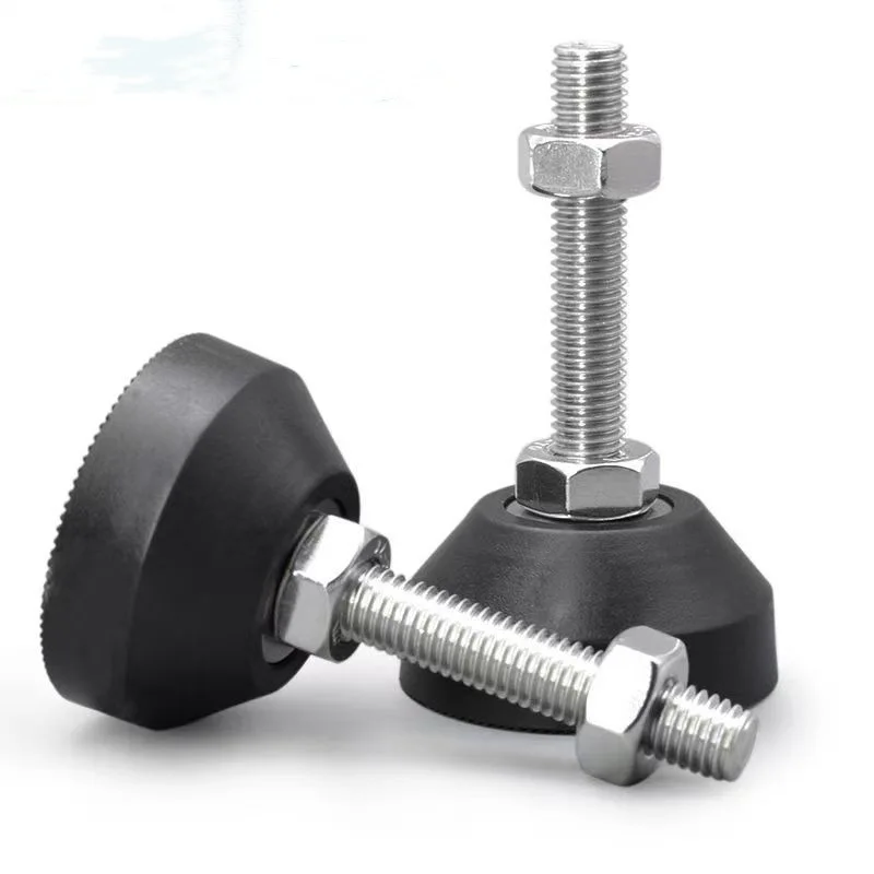 Adjustable Lathe D50 D60 D80 D100 Furniture Levelling Feet M8 M10-M24 Screw Leg Swivel Base Articulating Lathe Legs Glide Pad