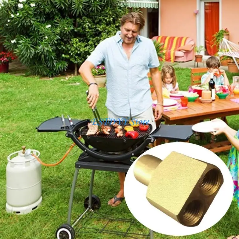 

G6DE Connecting Adapter Flat Gas Tanks Pipe Connection Joint Gas Tanks Hose Splitter