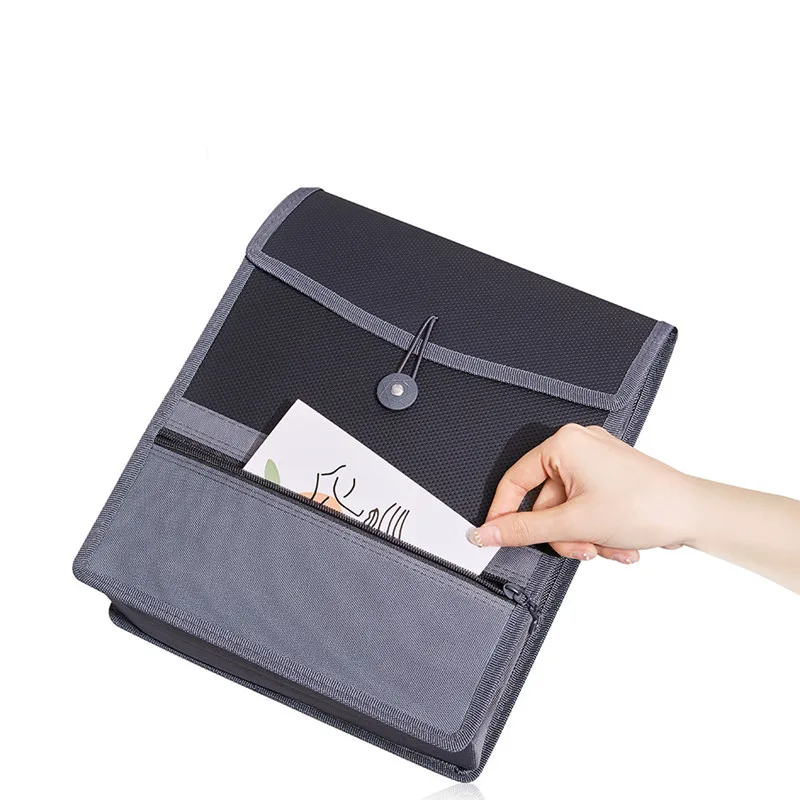 A4 Large Capacity File Bag Student Test Paper Storage Bag Desk Organizer