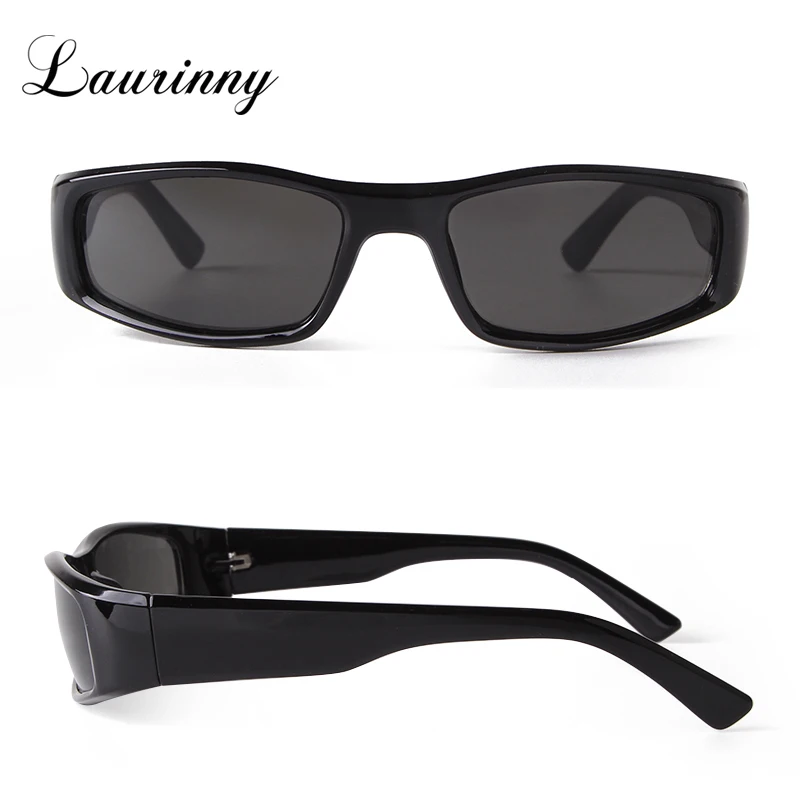 Trend Wrap y2k Sport Sunglasses Men Brand Designer Cycling Driving Retro 90s Narrow Rectangle Brown Shade Sun Glasses Male UV400