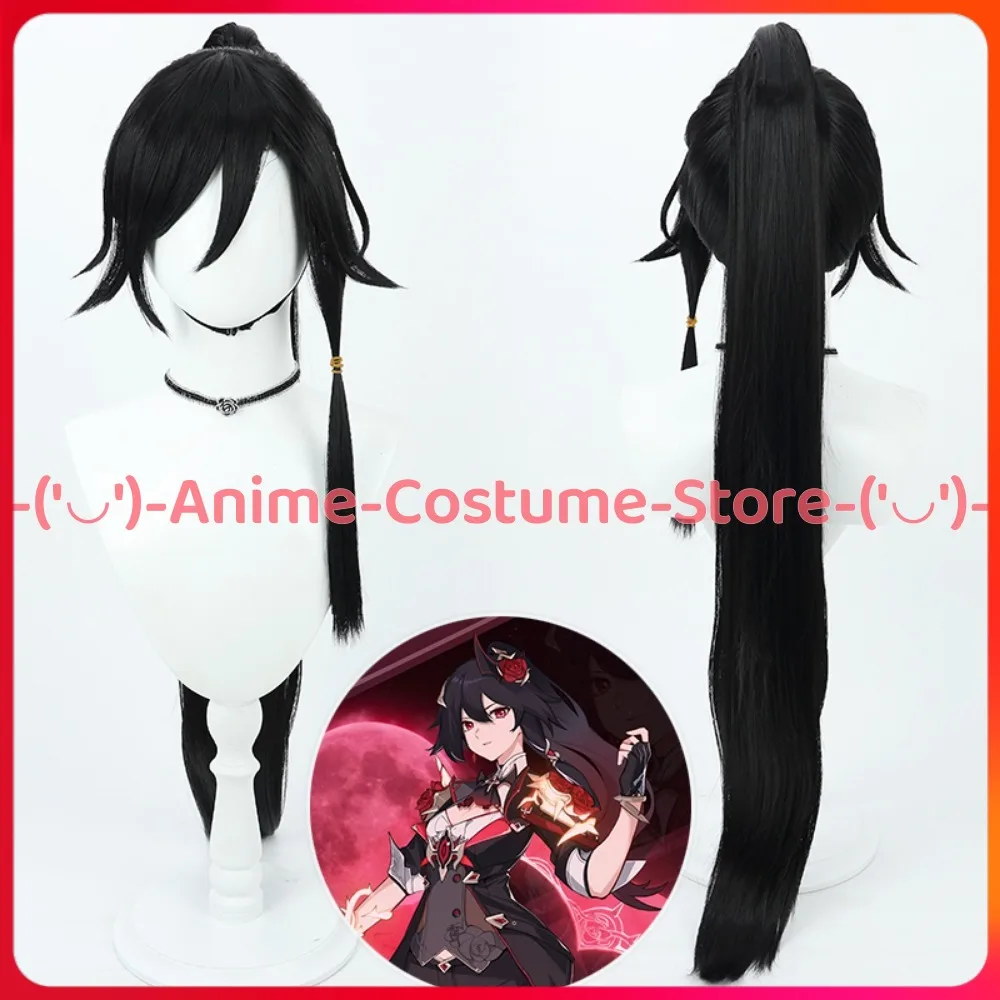 

Honkai Impact 3rd Fu Hua Blood Moon Phantom Skin Косплей Парик Конский хвост Аниме Игровой персонаж Хэллоуин Карнавальный костюм для вечеринки Парики