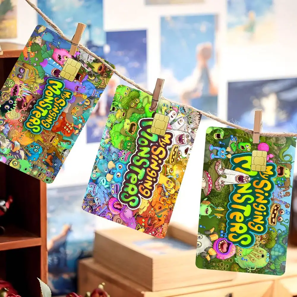 Game My Singing Monsters Diy Credit Debit Card Sticker Party Sticker Decoration Waterproof Small Chip Card Skin Sticker