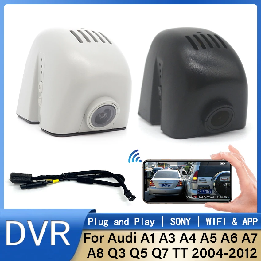 

Easy to install Car DVR WIFI Video Recorder Dash Cam Camera 170°FOV For Audi A1 A3 A4 A5 A6 A7 A8 Q3 Q5 Q7 TT 2004-2012 HD 1080P