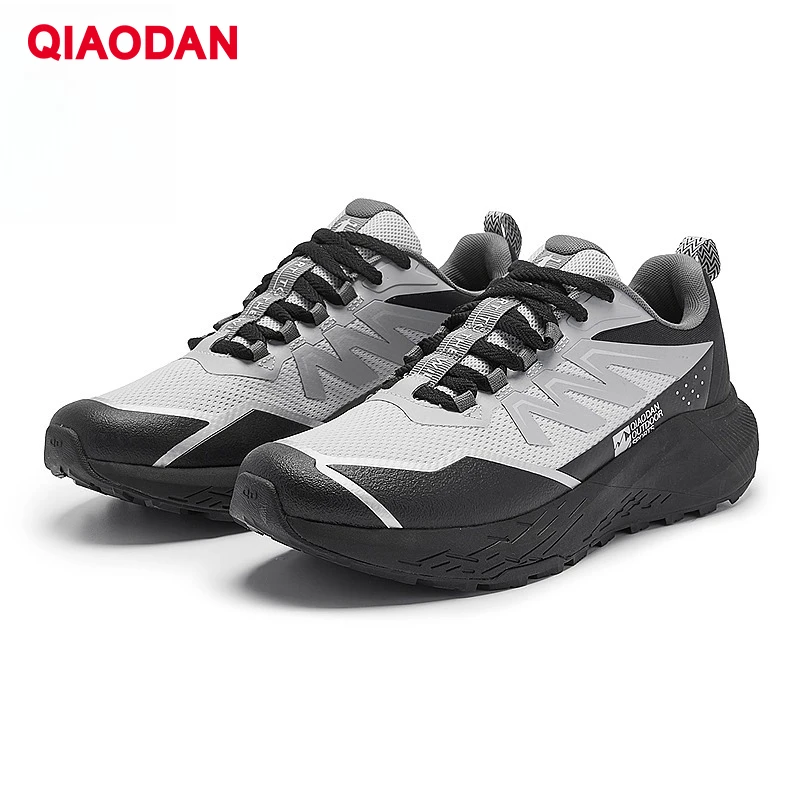 

QIAODAN Мужская обувь для отдыха, осень 2023, новая походная дышащая обувь, амортизирующие легкие мужские прогулочные кроссовки FM33241906