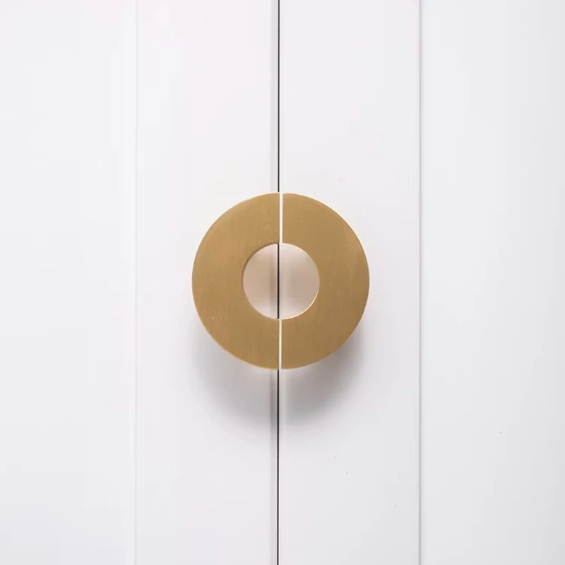 Natural White Crystal BallBrass Furniture Handle Cupboard Drawer Pull Kitchen Cabinet Knob Creative Home Decor Wardrobe Hardware