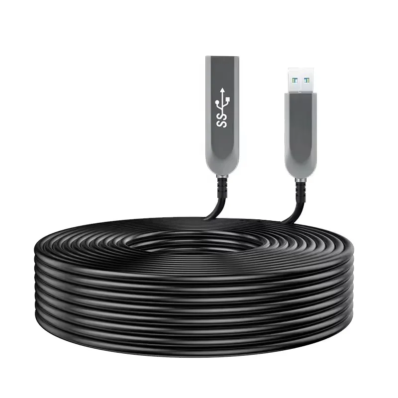 

USB Fiber Optical USB 3.1 Extension Cable 10Gbps Compatible with USB2.0 for HDD Enclosure Digital Camera Keyboards 5m 10m 15m