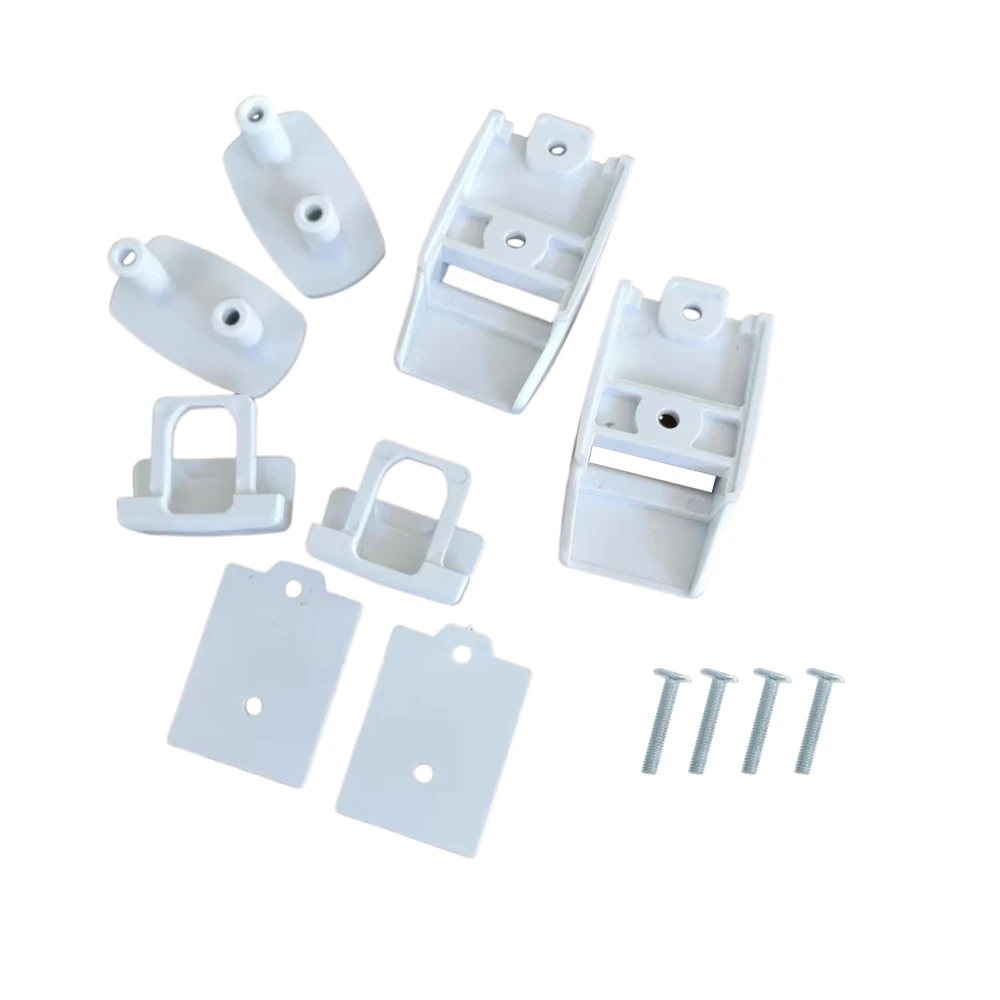 

2 Sets White Wall Brackets for Fiamma F45s F80s F65 Awning Leg 98655-176 RV Awning Installation Accessories