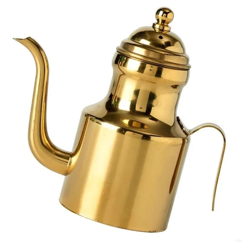37ME Cooking Oil Dispenser with Long Spout For Sauce Vinegar Stainless Steels Condiment Bottle Kitchen Accessories