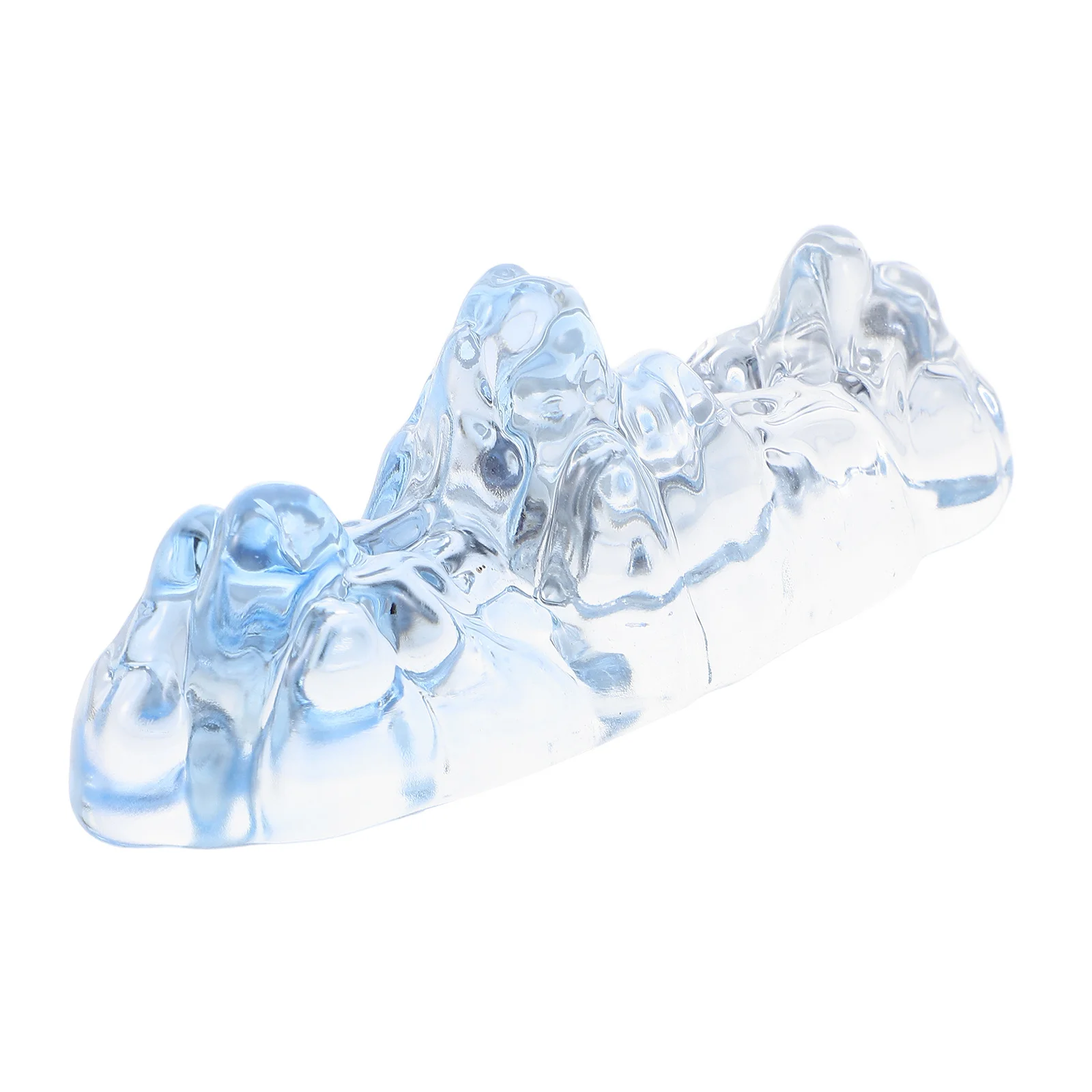 

Crystal Glass Brush Holder Mountain Calligraphy Paperweight Artistic Writing Rack Office Workshop Supplies Pen Rest
