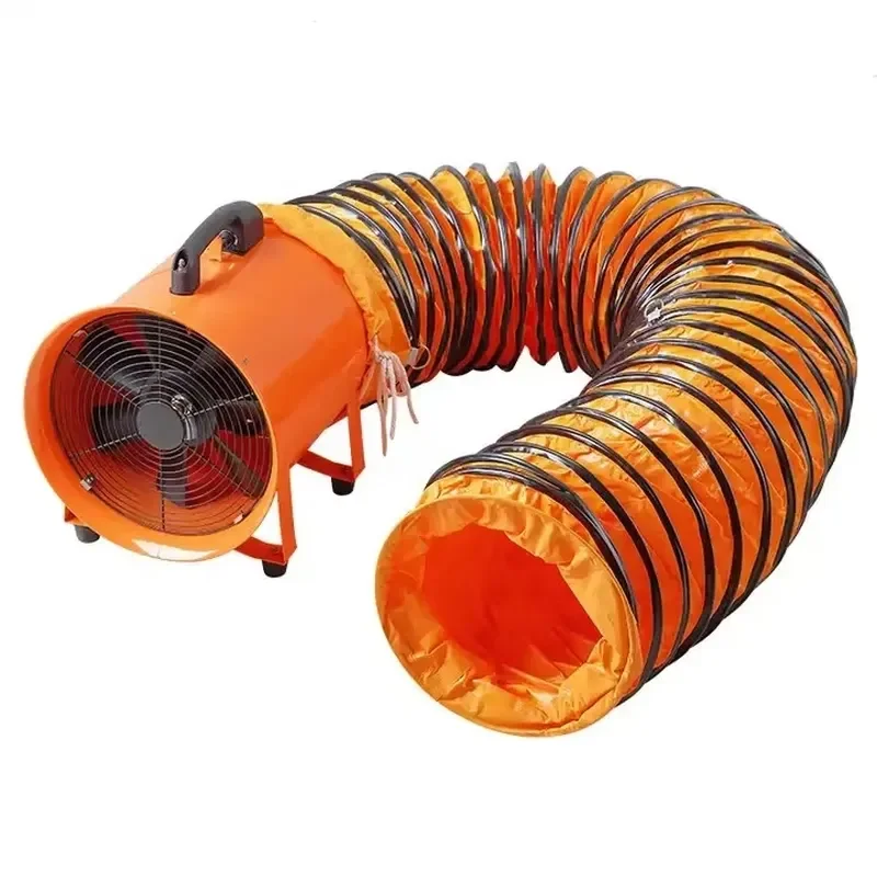 220V/380V Aluminium Impeller Electric Industrial Blower Axial Air Extractor Fan Portable Ventilation Fans With Flexible Duct