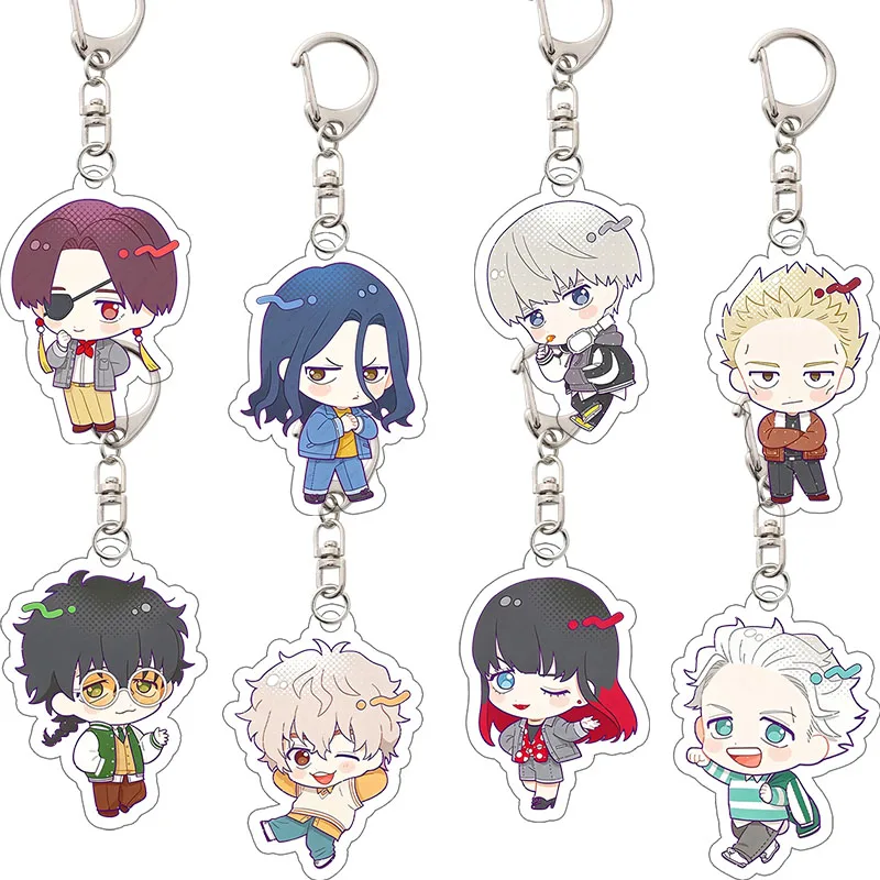 Mikihiro Kiryu Hayato Suo WindBreaker Acrylic Key Ring Bag Pendant Anime Cartoon Accessories Periphery Decoration Birthday Gift