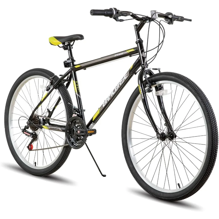 

26 Inch Mountain Bike for Adults Men and Women with 21 Speed Gear System HighCarbon Steel Frame Designed for OffRoad Trails and