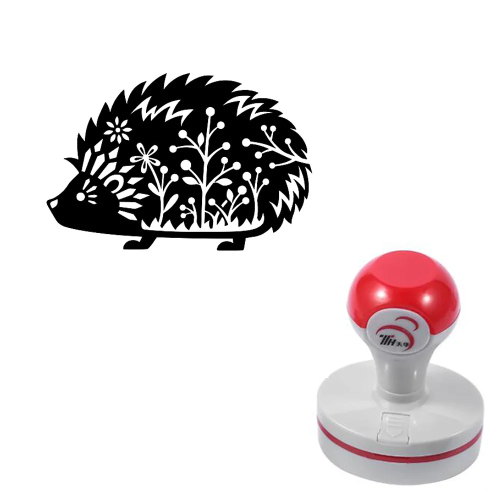 1 PCS Forest Hedgehog Self-Inking Photosensitive Planner Scrapbooking Stamps for Card Making Book Journal Art Supplies