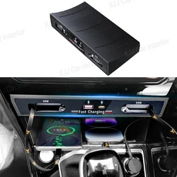 For Volkswagen VW TAYRON 2020-2024 USB Type-C Splitter Center Console Fast Charger Shunt Docking Station Extender Car Interior