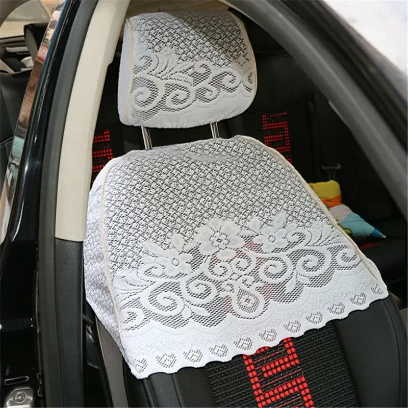 

Luxury lace seat cover for camry prius yaris for corolla highlander rav4 Lace car seat clothes four seasons car care 8pieces