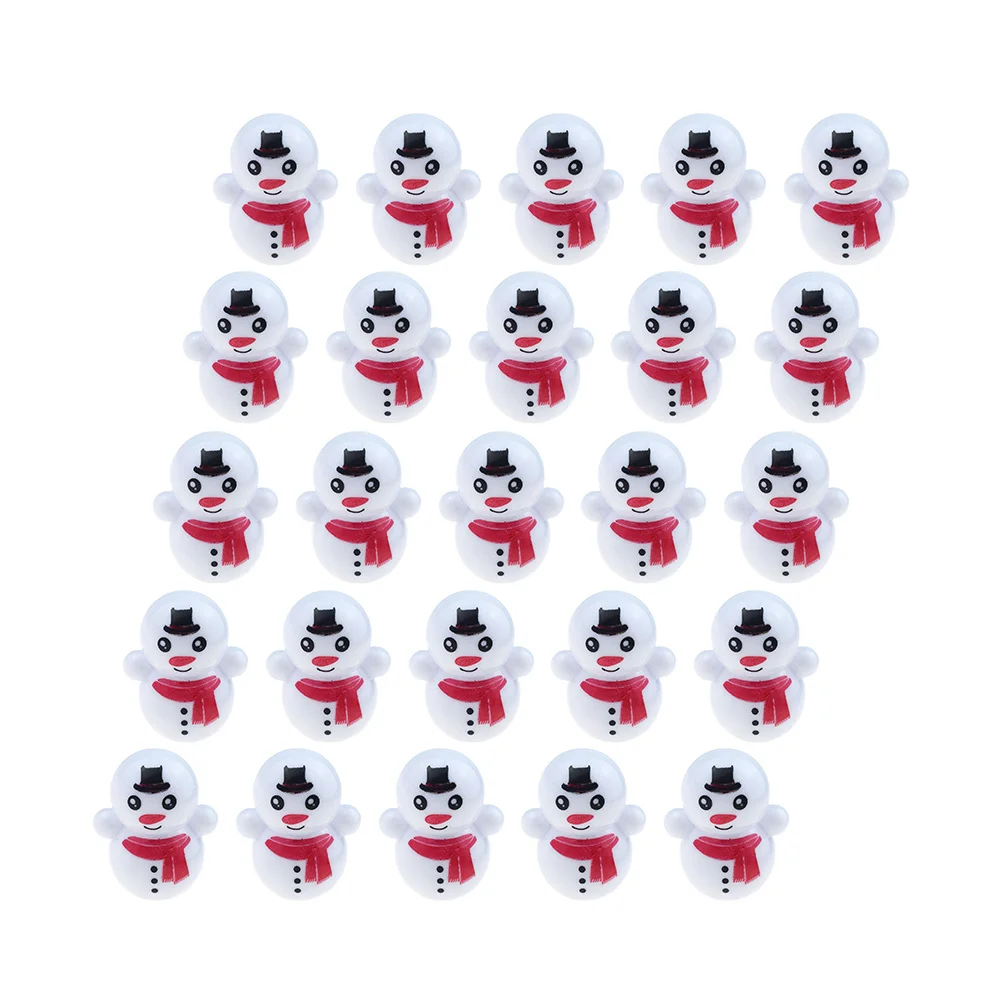 25 قطعة من رجل الثلج الجميل على شكل بهلوان، تفاصيل دقيقة، لمسة نهائية ناعمة، لعبة آمنة للأطفال، مهارة ممتعة، بناء ديكور للطاولات، لعبة نشاط #4