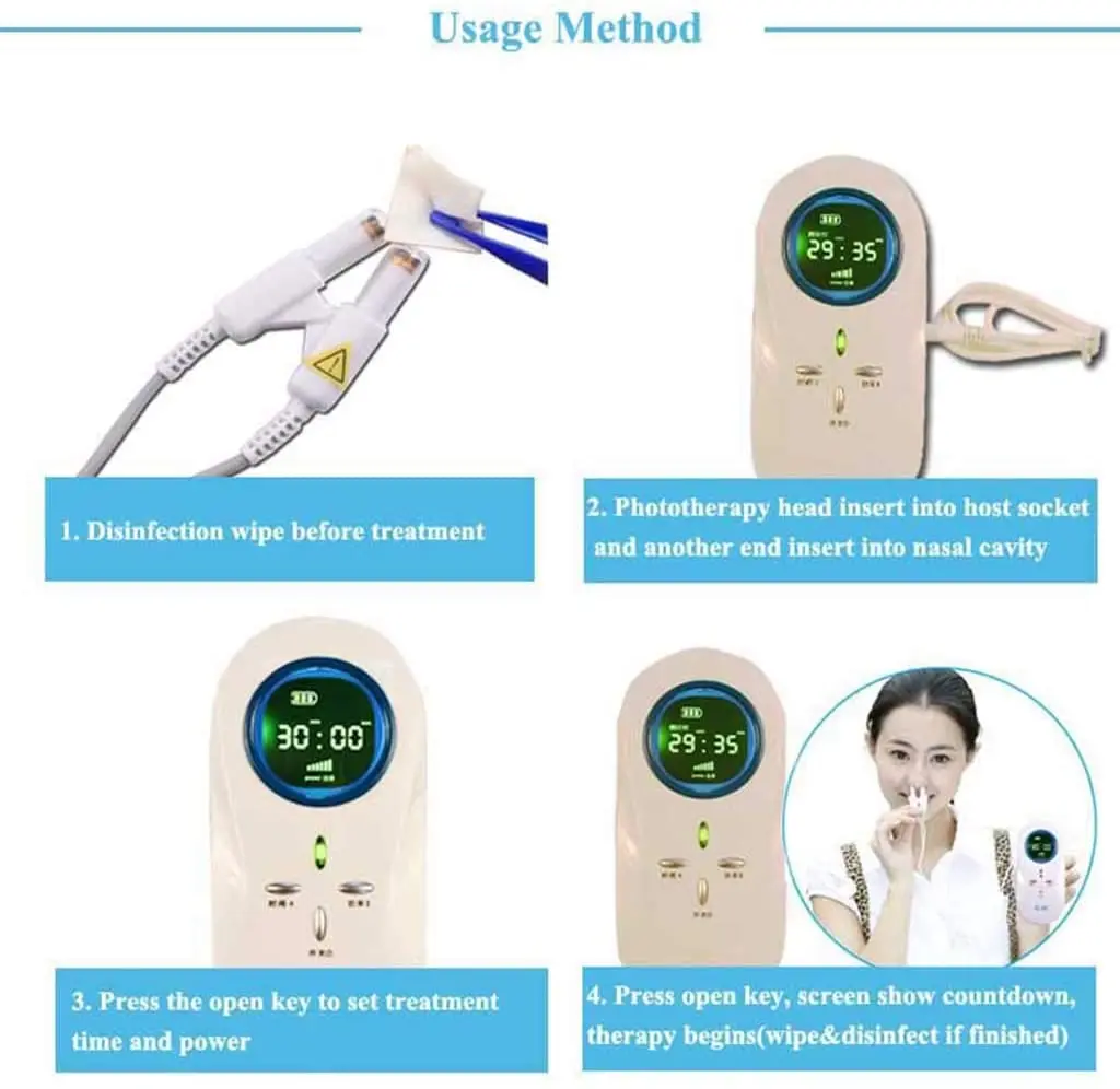 LASTEK 650nm Advanced Nose Care Massager Laser Treatment Say Goodbye to Stuffiness & Breathe Easy