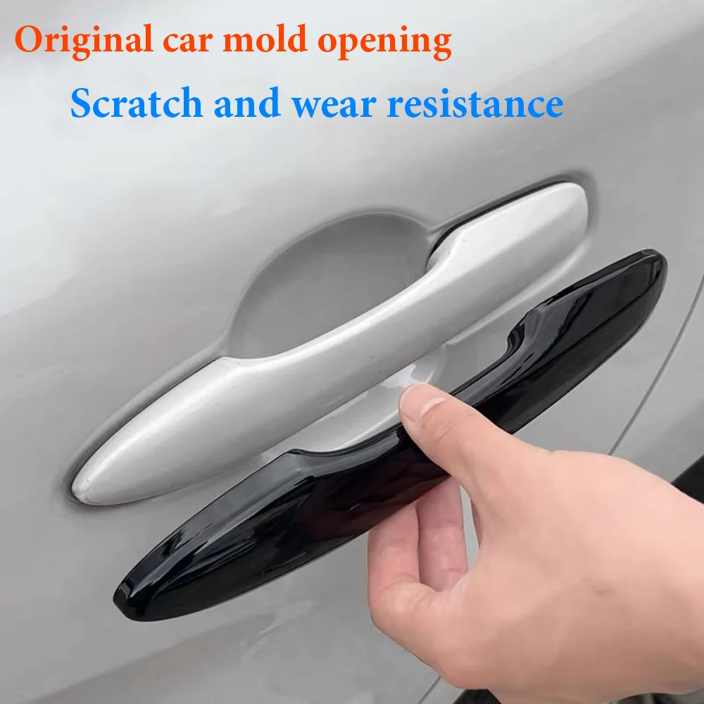 

4PCS High quality For Toyota Camry XV70 2018-2023 Car Accessories Door Handle Cover Trim Plastic Imitation Carbon Fiber/Black