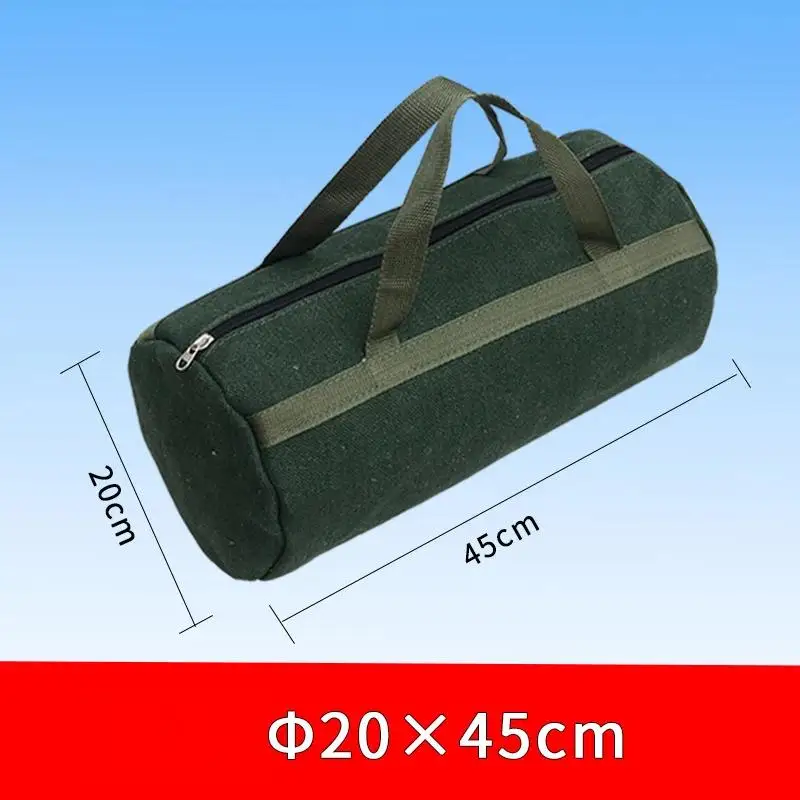 Thick Canvas Tool Storage Bag Portable Water Resistant Hardware Organizer for Electrician Workshop Use 1PC