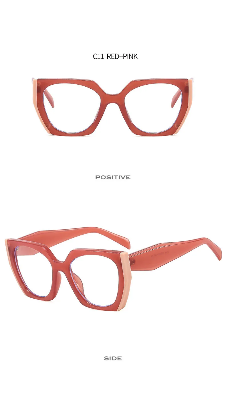 Luxus Marke frauen Sonnenbrille Mode Cat Eye Polygon Elegante Sonnenbrille Damen Vintage Brillen UV400 – Detail 19