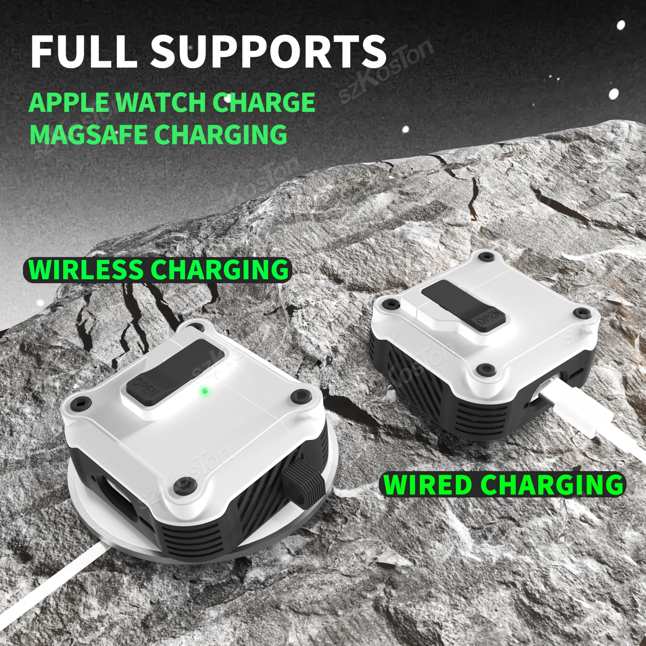 Capa de silicone macia para AirPods, à prova de choque, Anti-Scratch Shell, Bloqueio de segurança com chaveiro, Air Pods 4th Gen, 2024