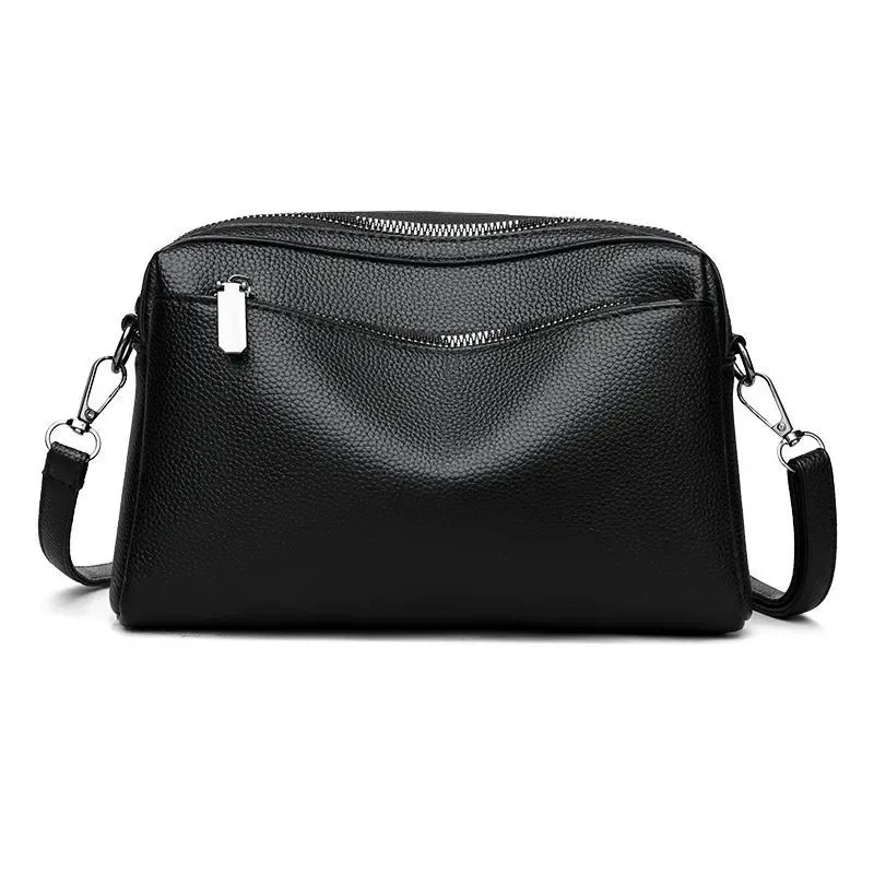 여성용 PU 가죽 숄더백 핸드백 패션 크로스백 빈티지 언더암백 스퀘어 새첼 여성 가방