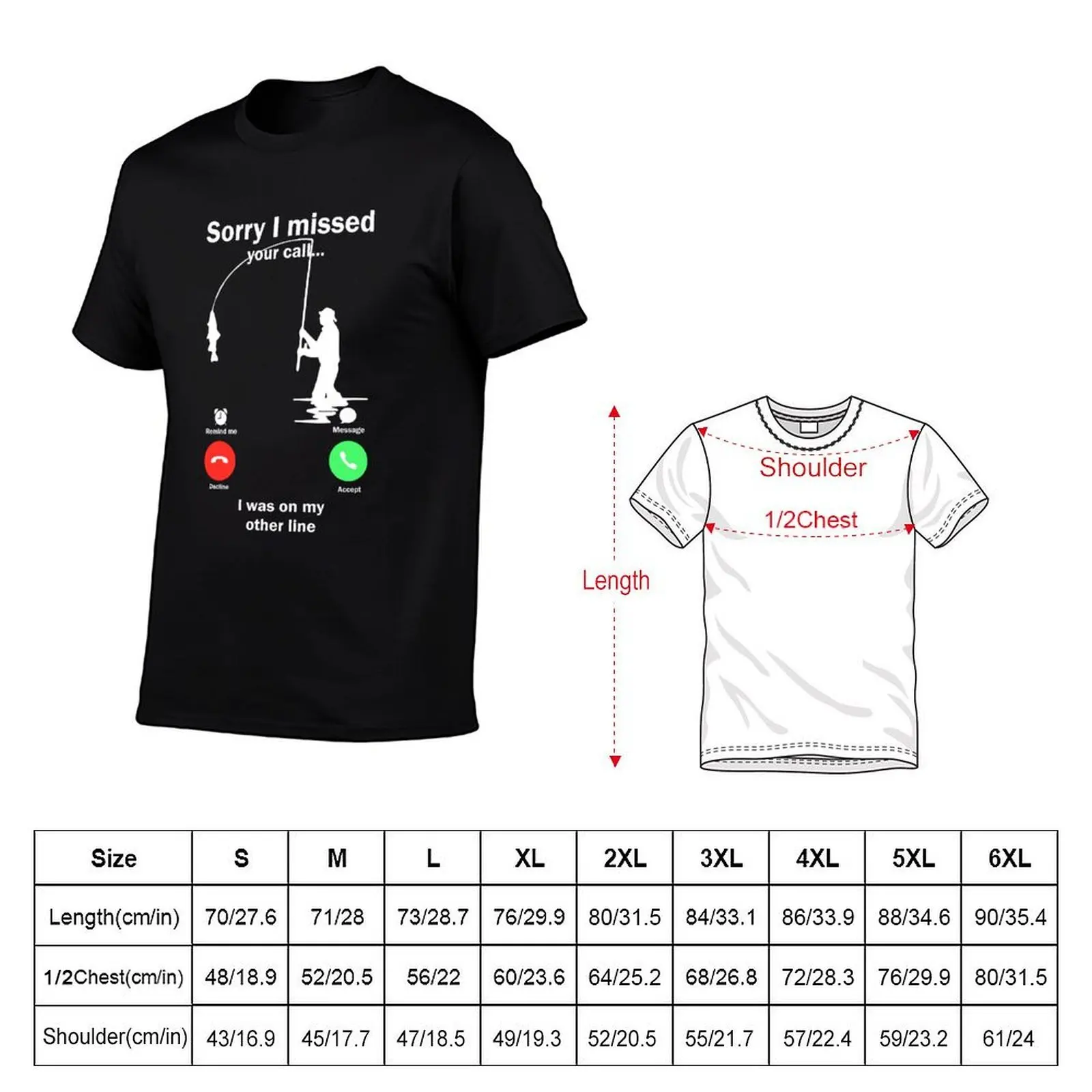 Sorry I Missed Your Call I Was On My Other Line T-Shirt blue lock plus size clothes mens funny t shirts