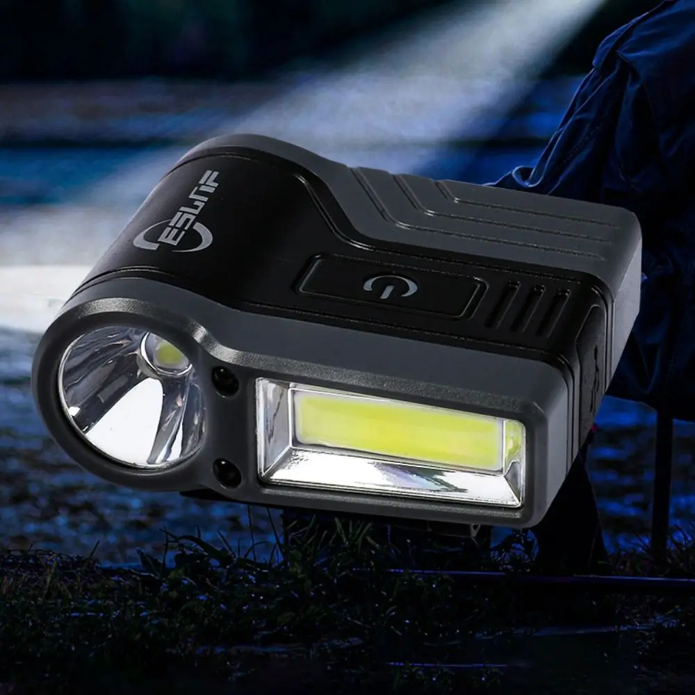 

Plastic LED Fishing Headlamp Black Orange Red 15cm Smart Sensor Work Light Waterproof USB Rechargeable Camping Headlight