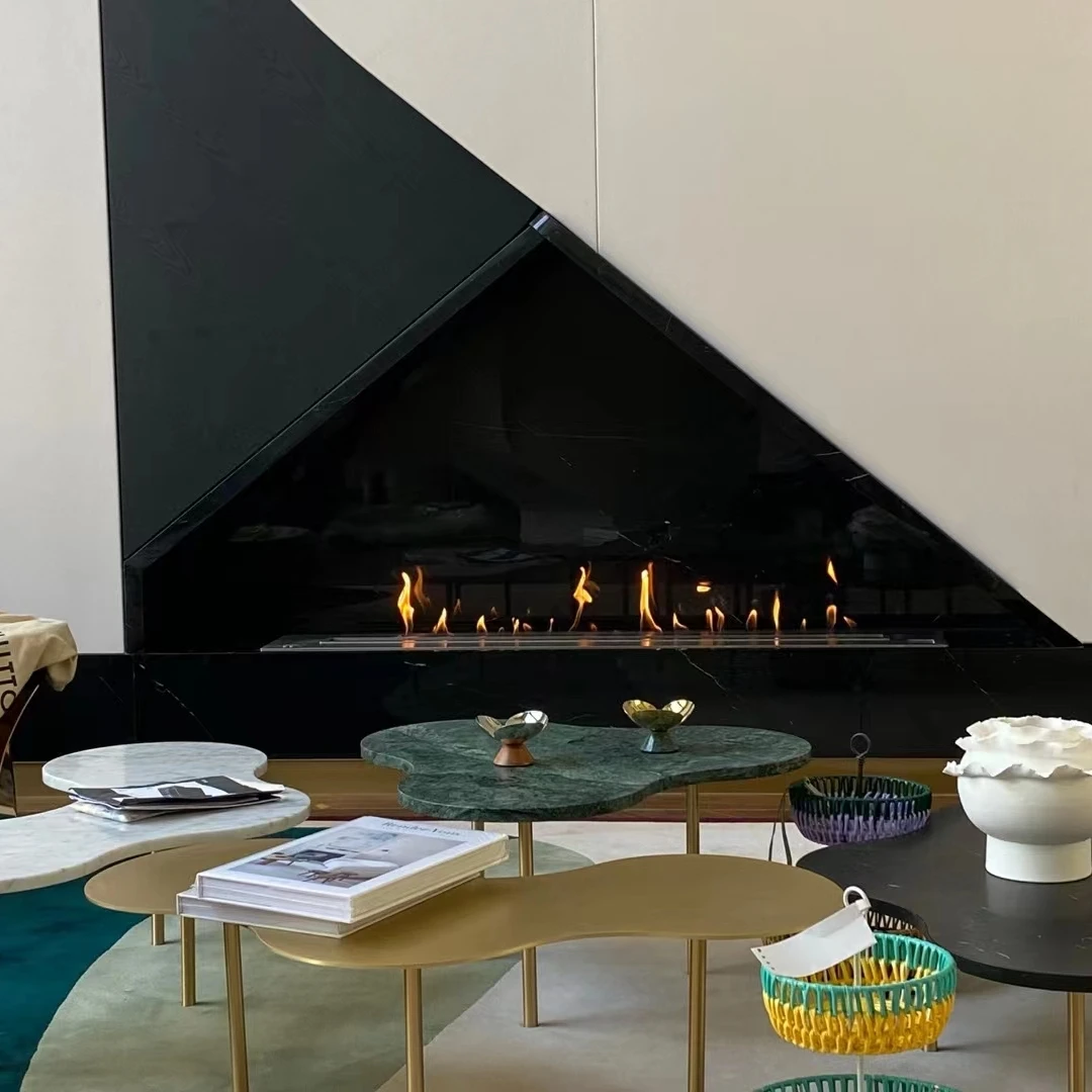 

tuya wifi bio kamin electric ethanol fireplace 2m bioethanol burners