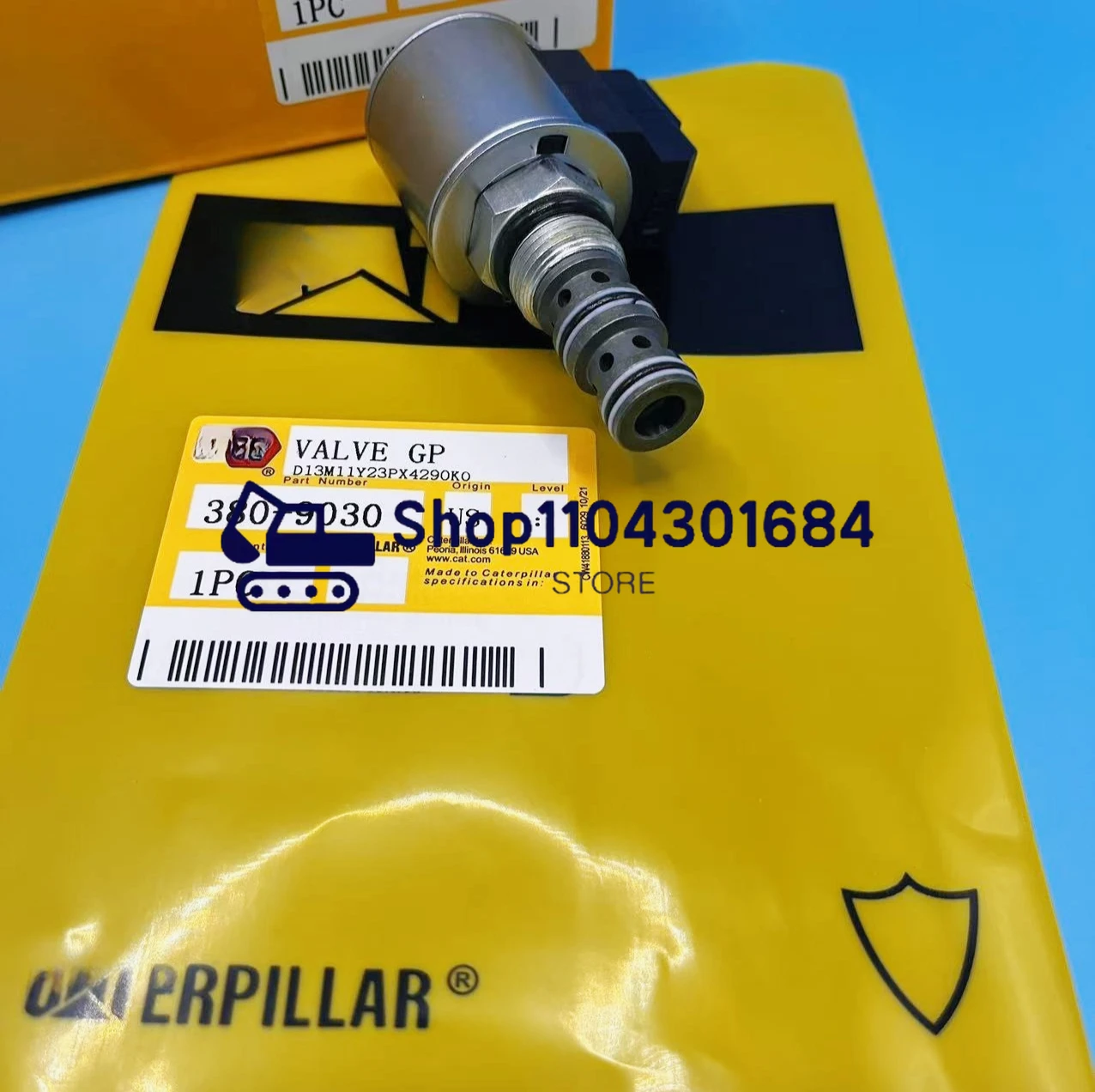 380-9030 3809030 Válvula solenoide de 12 V para piezas de reparación de motores diésel 416E 422E