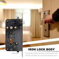 1pc Security Alloy Anti-Theft Door Lock Single Double Live Adjustable Direction Door Accessory Iron Lock Body
