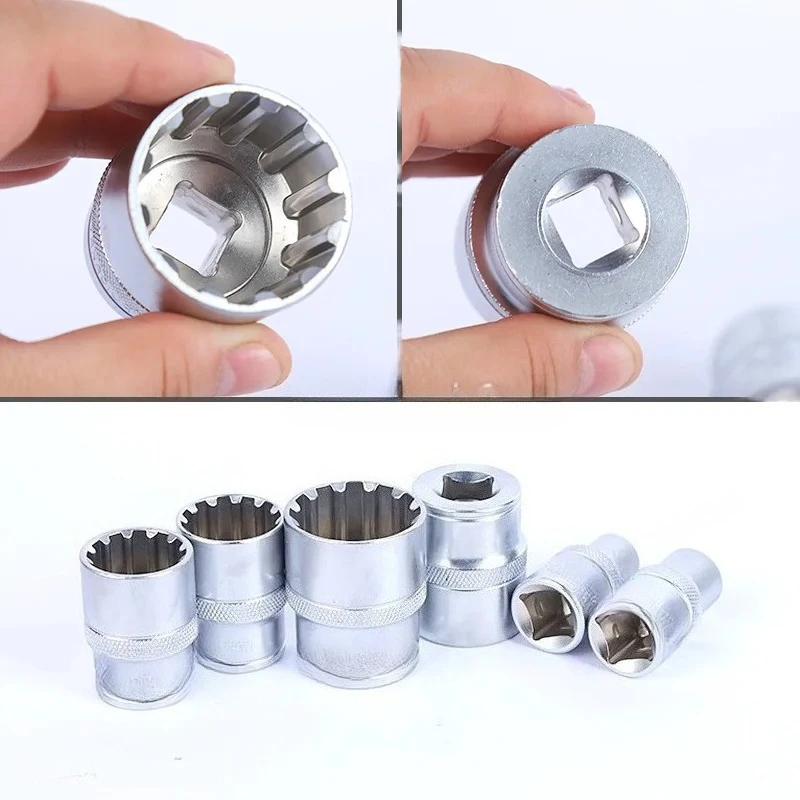 

Multi-Tooth Nuts Torx Socket Set 19Pcs 1/2 Inch 8-32mm Vehicle Maintenance Repair Tools