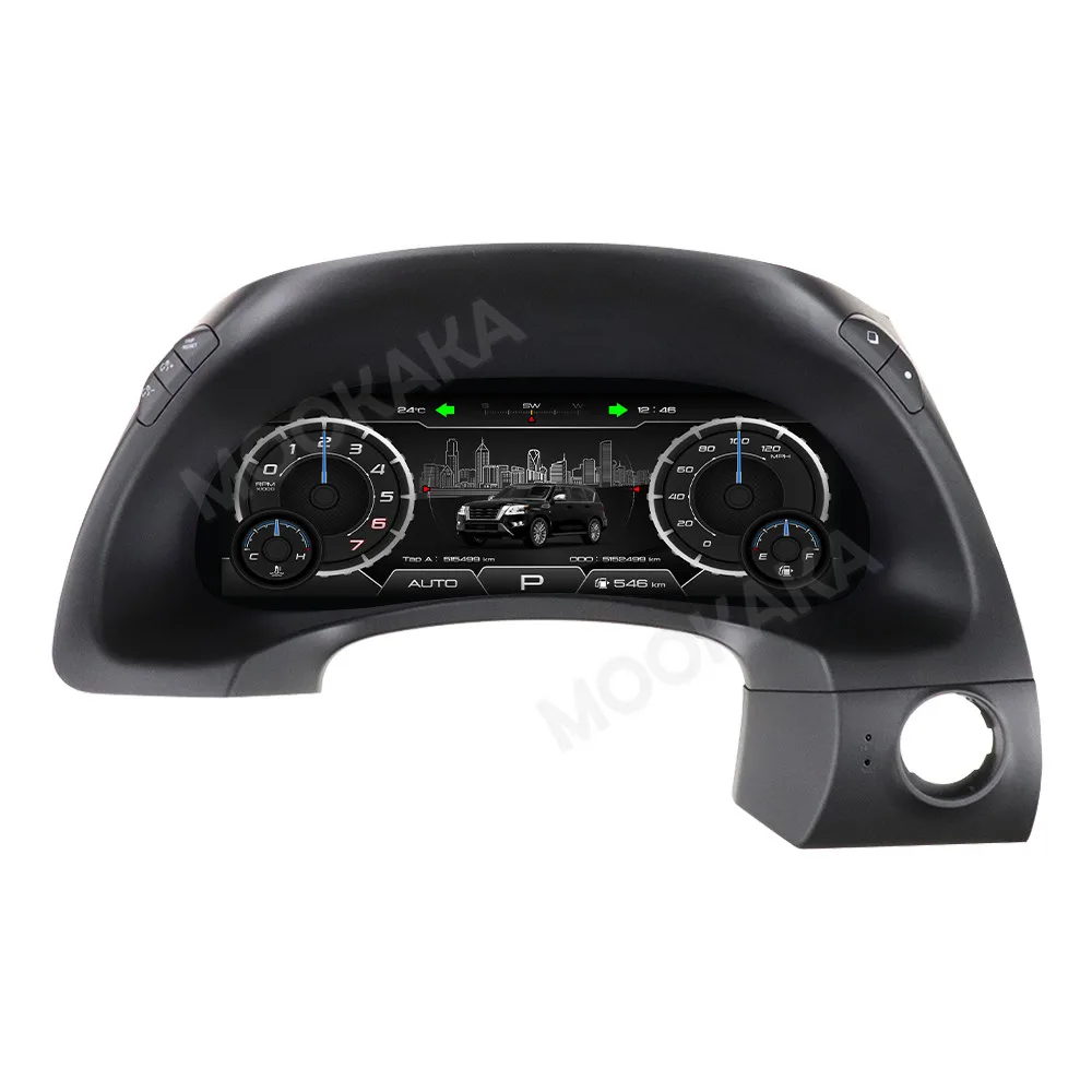 Digital Dashboard For Nissan Patrol Y62 2015~2019 Car Cluster LCD Meter Virtual Cockpit Digital Instrument Panel Head Unit