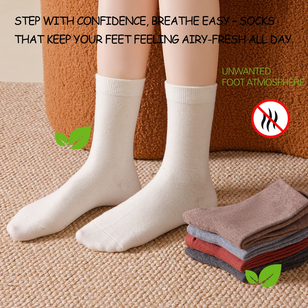 1/3 Paar 100% Merinowolle Crew-Socken für Damen, Ultra Weiche Warme Thermosocken, Nahtlose Zehenpartie, Schwangerschafts- und Erholungssocken, Wintergeschenk – Detail 6