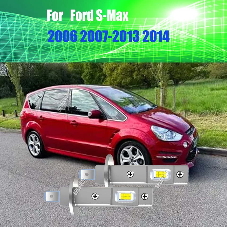 LED 80W Headlamp High Main Beam give you a good driving experience  For Ford S-Max 2006 2007 2008 2009 2010 2011 2012 2013 2014