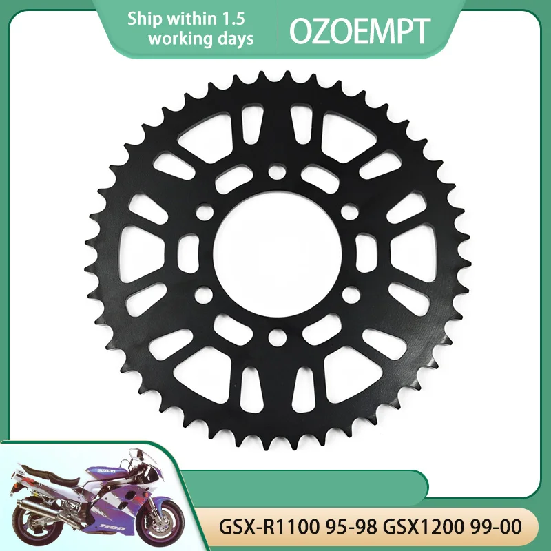 

OZOEMPT 530-44T Motorcycle Rear Sprocket Apply to GSX-R1100 95-98 GSX1200 99-00