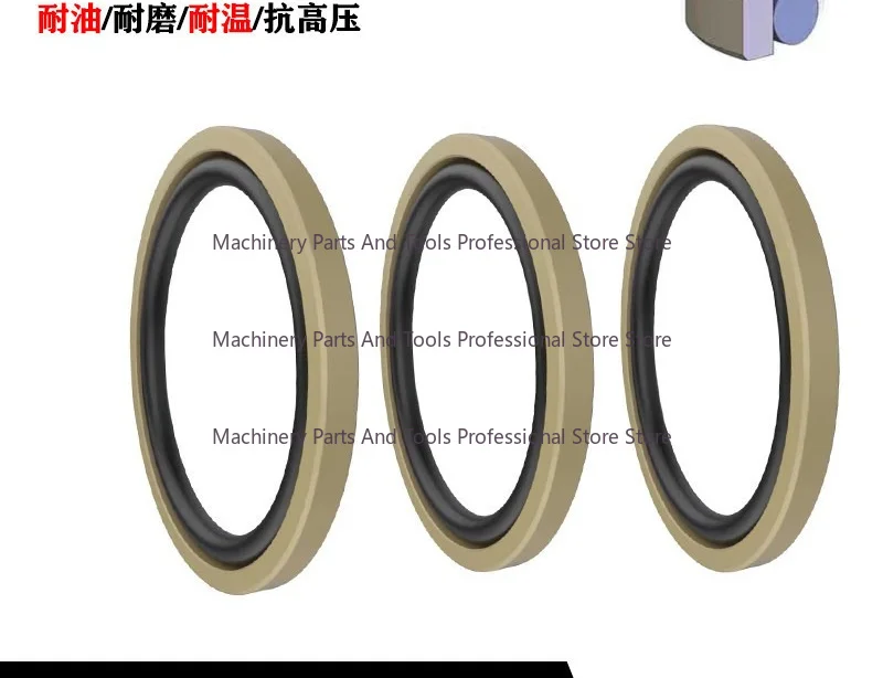 1-10Pcs Glay Ring Hole STD series Reciprocating Shaft Rotating Hydraulic Cylinder Oil Seal Wear-resistant Sealing Ring CS 3.55mm