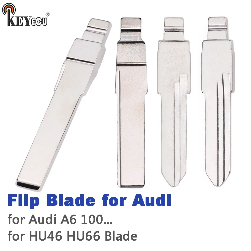 

KEYECU Universal Flip for KD Keydiy Xhorse Remote Key blade for Audi A6 100 HU49 HU66 Blade