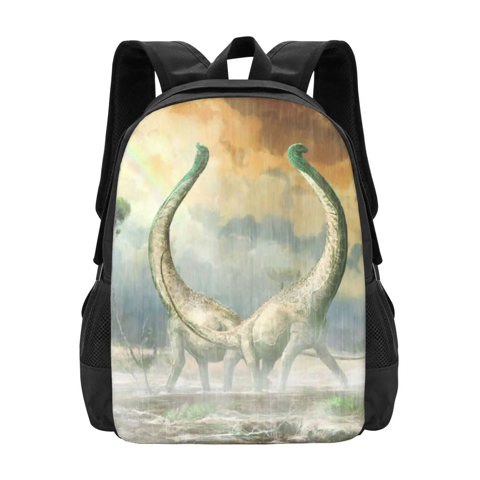 Mnyamawamtuka: New Sauropod On The Block Hot Sale Schoolbag Backpack Fashion Bags Palaeoart Paleort Sauropods Prehistoric