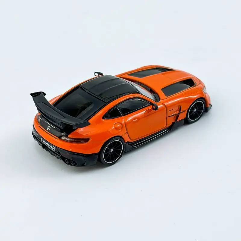 Diecast 1/64 Size Mercedes-benz Amg Car Model Amg Gt Black Series Alloy Car Model Toys for Boys Collection