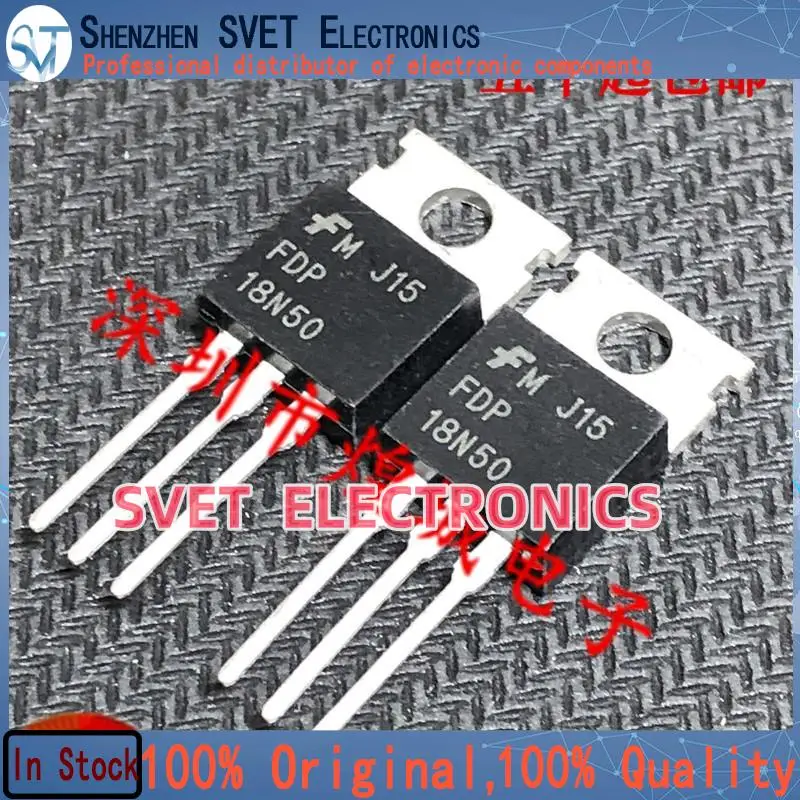 10PCS-50PCS  FDP18N50  TO-220 500V 18A  5  Original In Stock Fast shipping