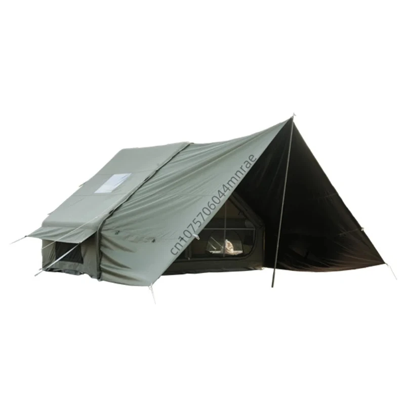 6+6.6 Expanded Canopy, Outdoor Camping Waterproof Inflatable Tent, Convenient and Easy to Install, Large Space Shelter