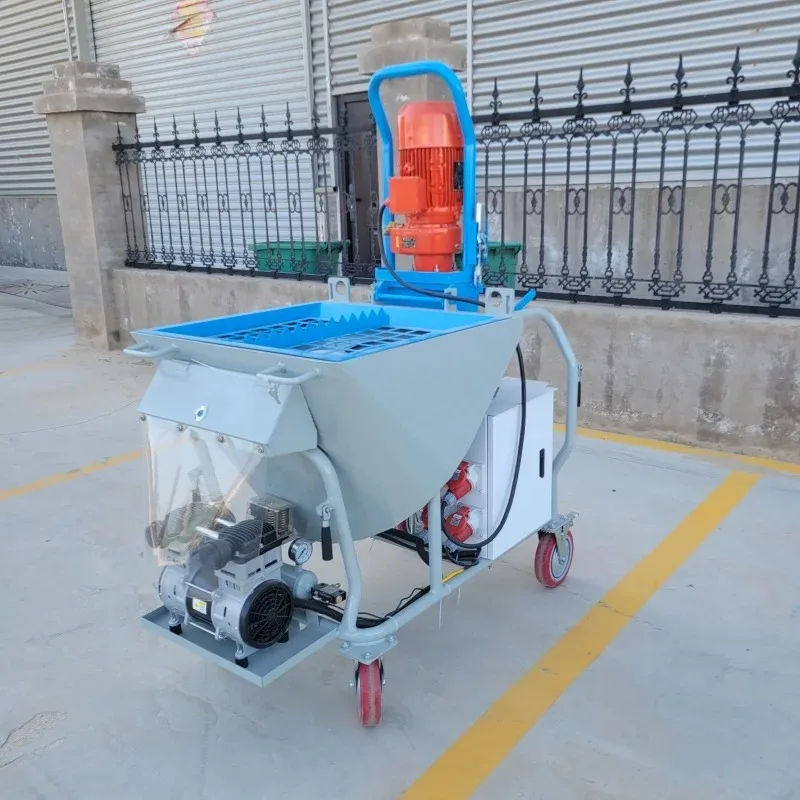 Wall plaster 30m horizontal 15m vertical, high efficiency shotcrete pump, electric