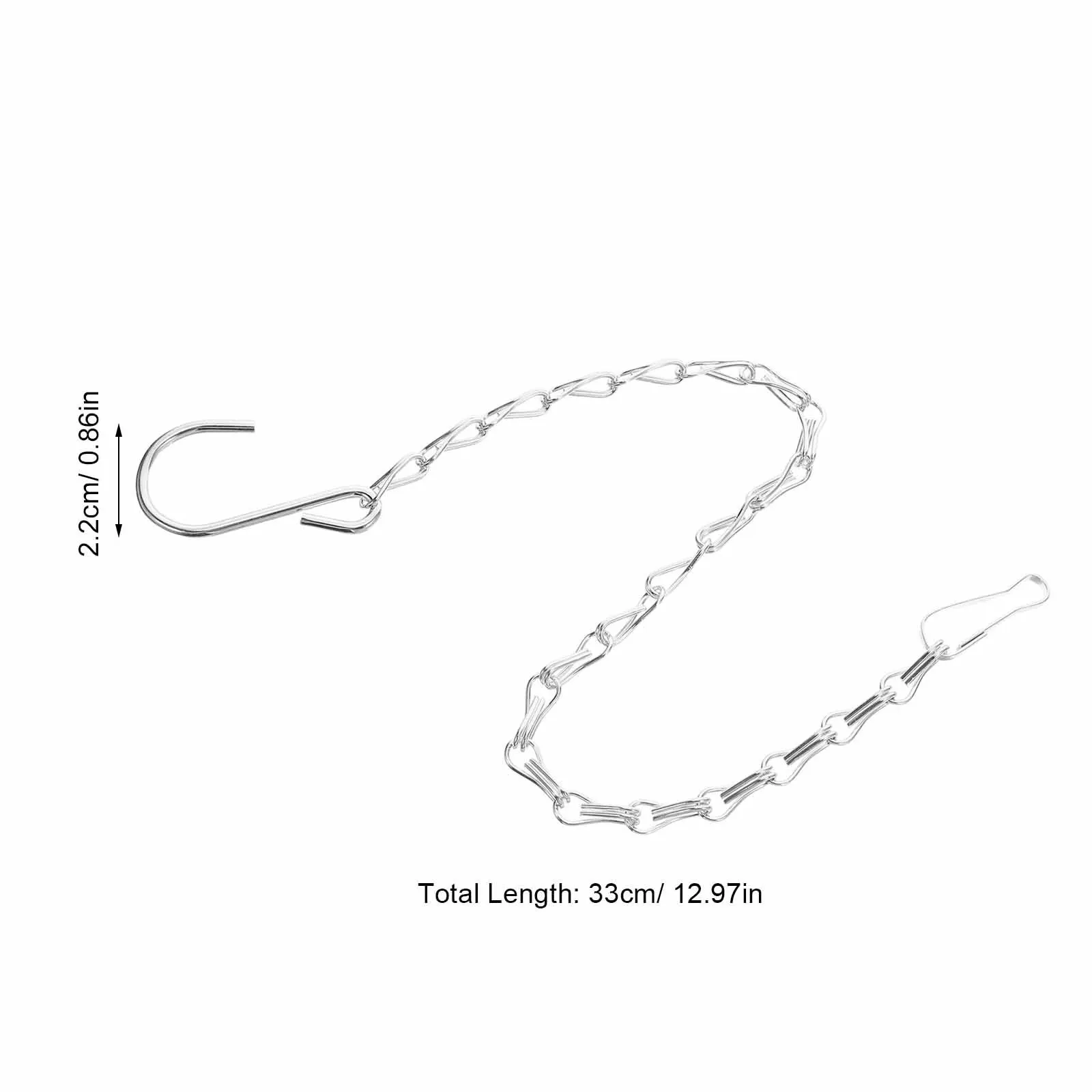 12 pezzi catena sospesa catene per cesto di piante in ferro con ganci per appendere catene di vasi di fiori mangiatoie per uccelli grucce decorative in metallo