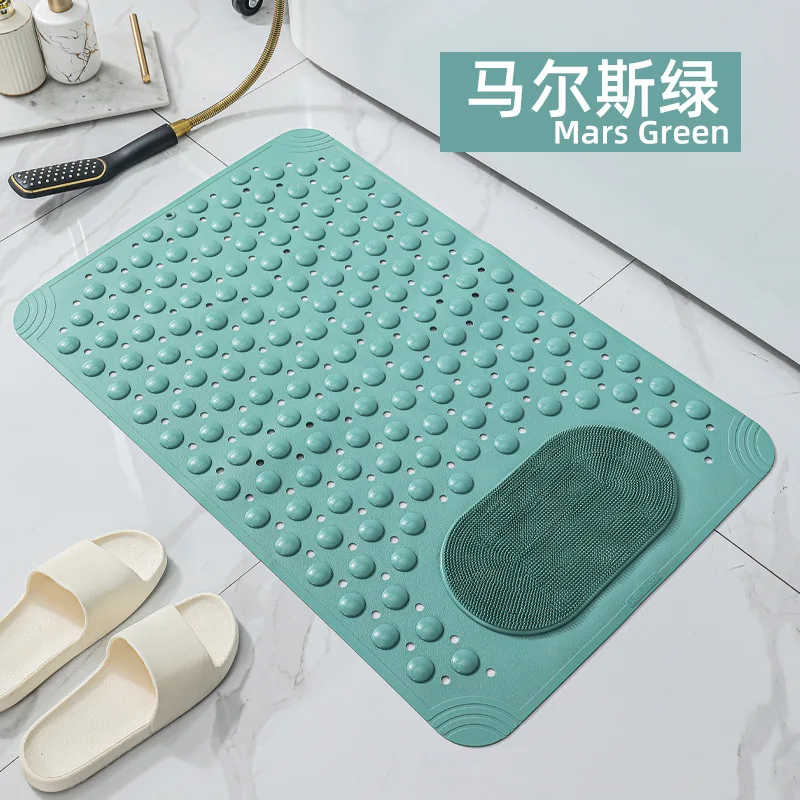 New bathroom anti-slip mat Bathroom bath massage foot mat Hotel with brush bathroom anti-slip mat Amazon