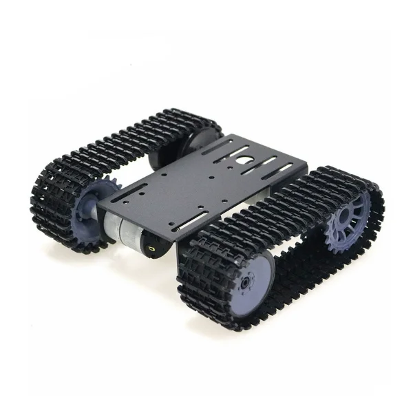 Smart Tank Car Chassis Tracked Caterpillar Crawler Robot Platform with Dual DC 12V Motor for DIY for Arduino T101-P/TP101