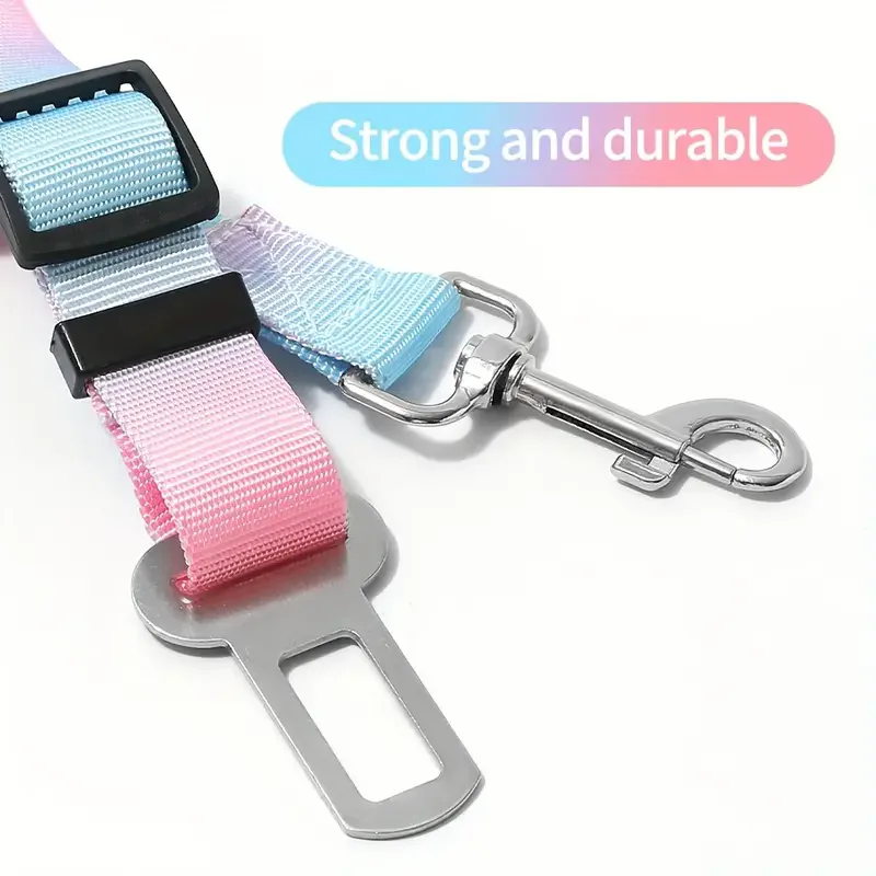 Dog Pet Safety Harness, Small and Medium-Sized Dog Car Seat Gadget, Cat Safety Buckle, Fighting Teddy Pet Supplies view 4