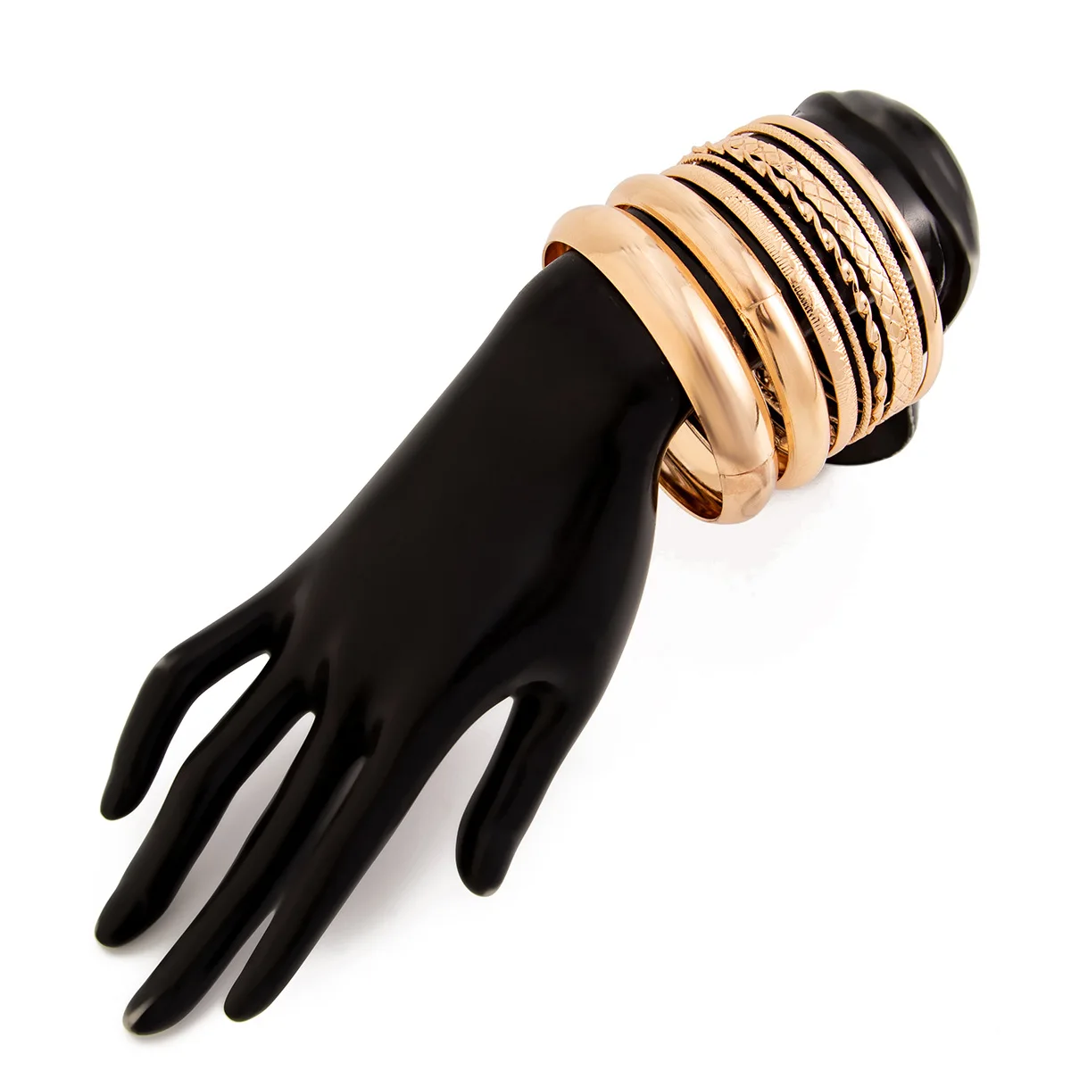 أزياء سوار سطح أملس لفتاة السيدات أساور وأساور مجموعات الذراع مجوهرات Brazalete